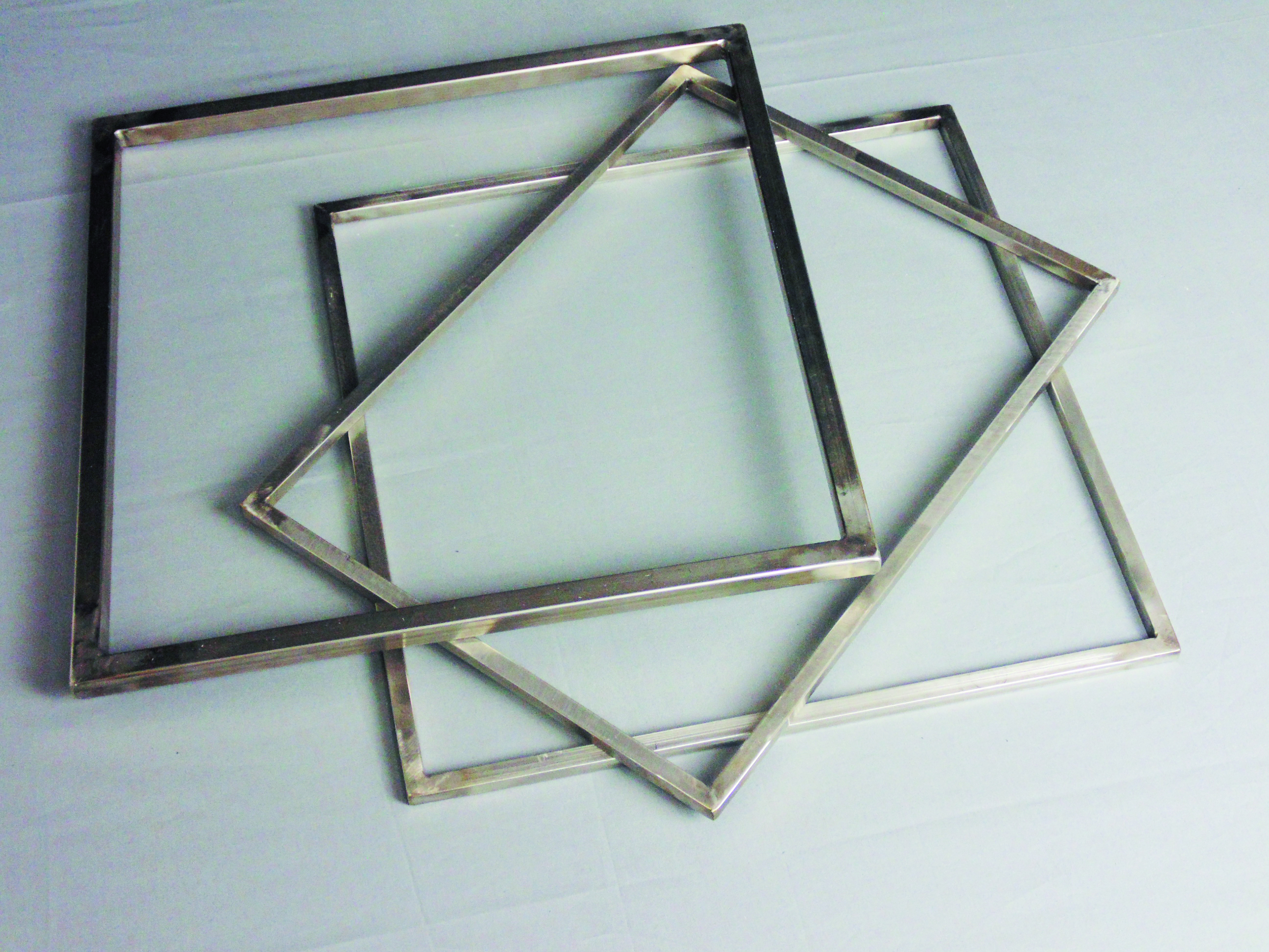 Stainless steel confectionery frame